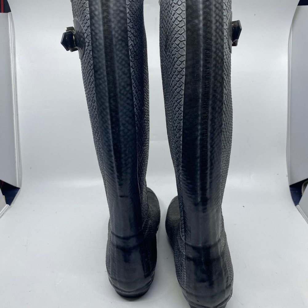 Unisex Hunter Snake Embossed Boots Size US 6M/7F - Picture 5 of 7
